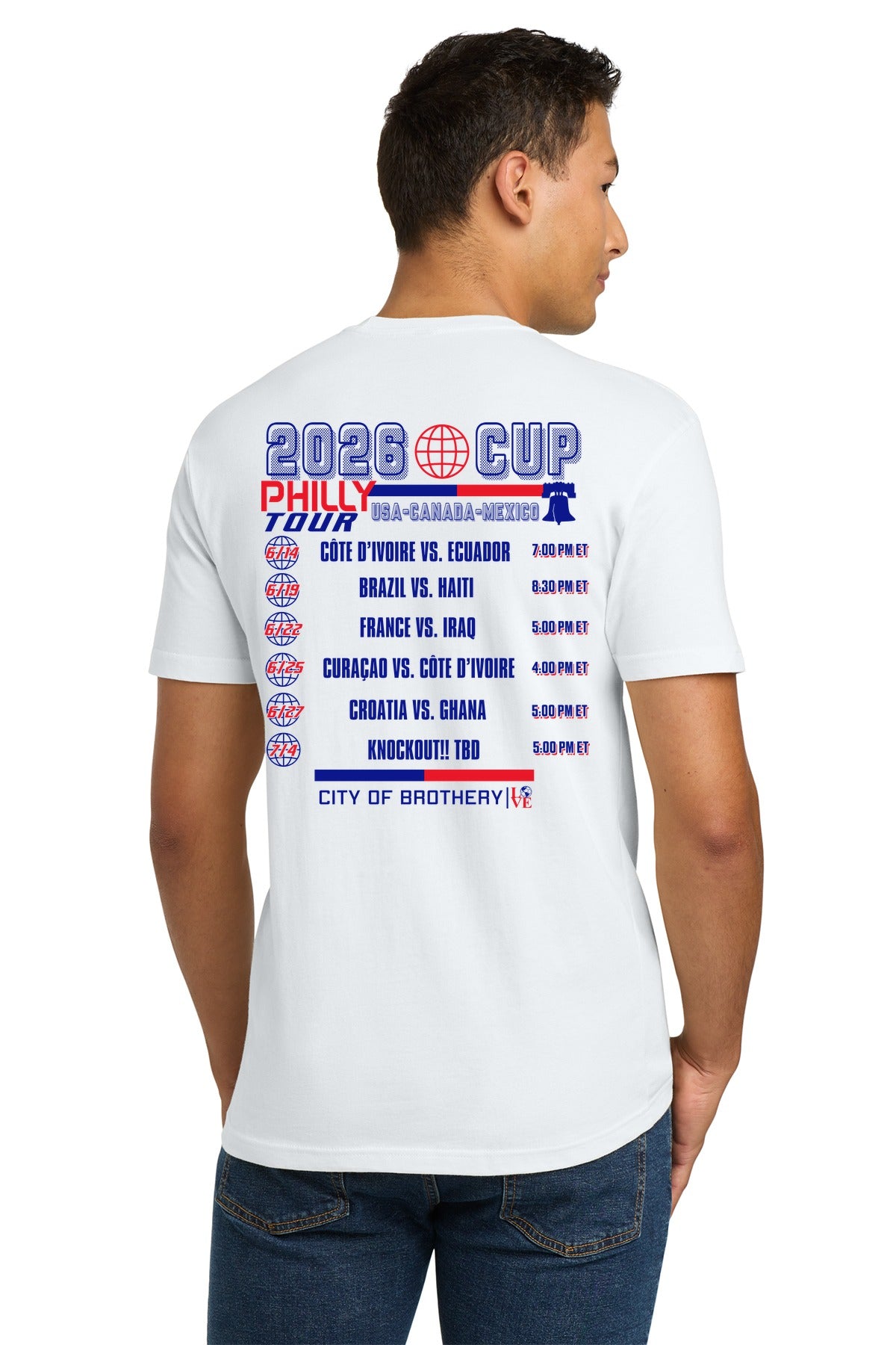 LOVE Philly 26 Tee — Next Level 3600 (White)