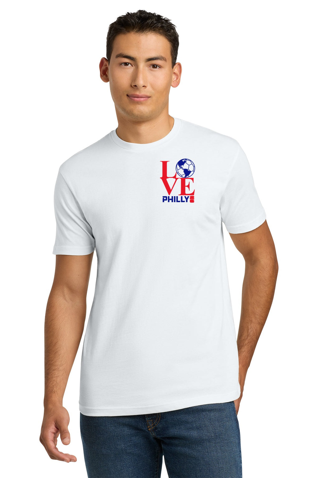 LOVE Philly 26 Tee — Next Level 3600 (White)